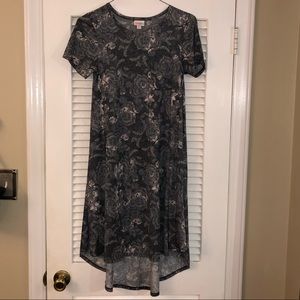 LuLaRoe Carly dress size XXS gray